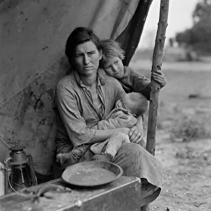Migrant agricultural worker's family, Nipomo, California, 1936. Creator: Dorothea Lange