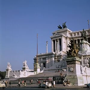 The monument to Victor Emmanuel II in Rome, 19th century. Artist: Giuseppe Sacconi