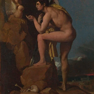 Oedipus and the Sphinx, c. 1826. Artist: Ingres, Jean Auguste Dominique (1780-1867)