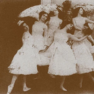 Olga Preobrajenskaya as Odette with Swans in the Ballet Swan Lake Artist: Anonymous