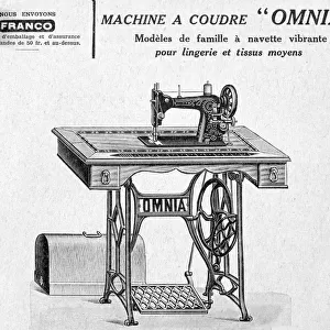 Omnia sewing machines advertisement, 20th century