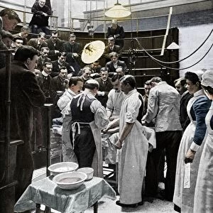 An operation at Charing Cross Hospital, London, 1901 (1903). Artist: Time Life Pictures