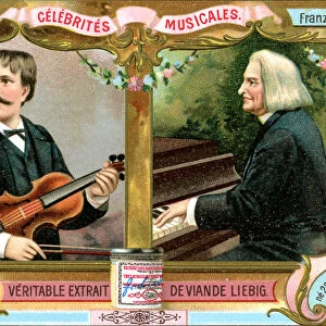 Pablo de Sarasate and Franz Liszt, c1900