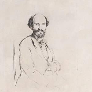 Portrait of Charles Hayem, 1876. Creator: Marcellin-Gilbert Desboutin