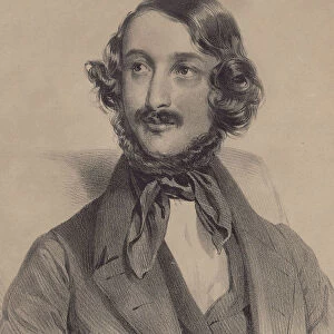 Portrait of the composer Heinrich Wilhelm Ernst (1814-1865), 1840