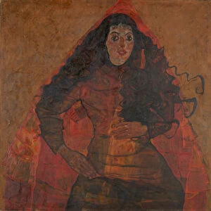 Portrait of Trude Engel, c. 1913. Creator: Schiele, Egon (1890-1918)