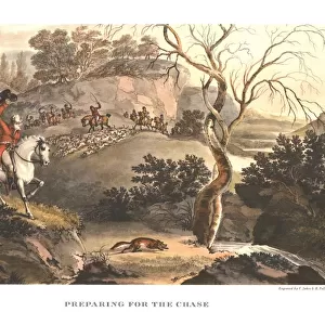 Preparing for the Chase, late 18th-early 19th century, (c1955). Creator: Unknown