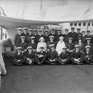 Queen Mary and King George V on board HMY Victoria and Albert, 1930. Creator