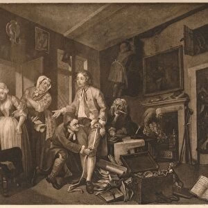 A Rakes Progress; scene I, 1735. Artist: William Hogarth
