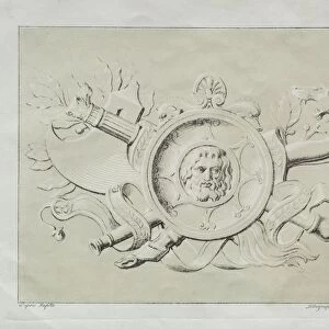 Receuil dessais lithographiques: Un trophee, c. 1816. Creator: Godefroy Engelmann (French