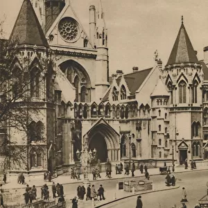 Royal Courts of Justice from a Window on the Corner of Essex Street, c1935. Creator