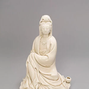 Seated Guanyin, Qing dynasty (1644-1911), late 17th / 18th century. Creator: Unknown