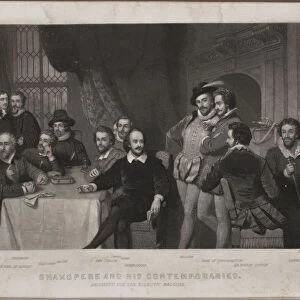 Shakespeare and His Contemporaries (after John Faed), 1860