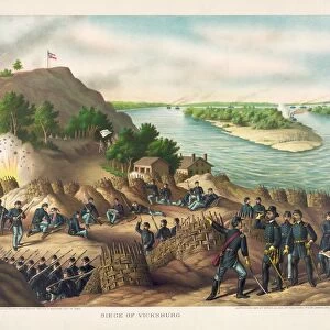 Siege of Vicksburg--Surrender, July 4, 1863, pub. 1888. Creator: American School (19th Century)
