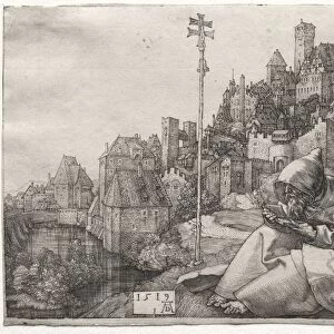 St. Anthony Reading, 1519. Creator: Albrecht Dürer (German, 1471-1528)