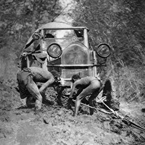 Stuck in the mud, Bulawayo to Dett, Southern Rhodesia, c1924-c1925 (1927). Artist: Thomas A Glover