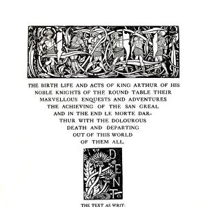 Title-Page Designed by Aubrey Beardsley for Messrs. J. M. Dent and Sons Ltd, 1909, (1914). Artist: Aubrey Beardsley