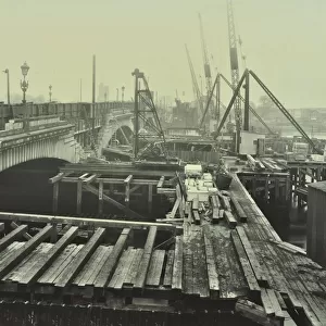 Widening of Putney Bridge, London, 1931