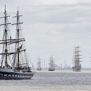 Tall Ships on the river Mersey