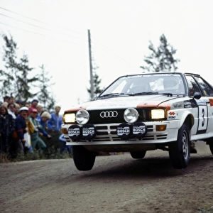1982 World Rally Championship: Hannu Mikkola / Arne Hertz, 1st position, action