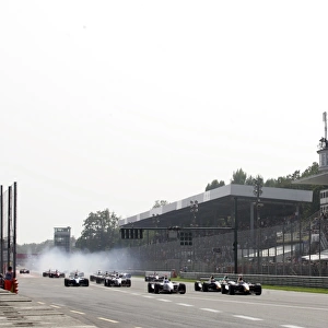 Monza, Italy. 2nd - 4th September: Heikki Kovalainen leads away from Pole Position at the start of the race. Action
