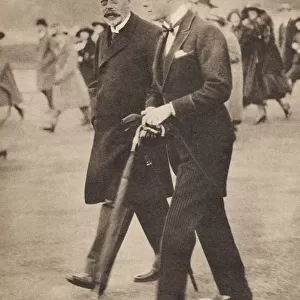 George V And His Son The Prince Of Wales, The Future Edward Viii, From A Photograph Taken In 1922. George V, 1865 To 1936. Prince Of Wales, 1894 To 1972. From His Majesty King Edward Viii Published 1936