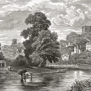 Guildford, Surrey, England Seen From The River Wey, In The Late 19Th Century. From Our Own Country Published 1898