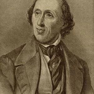 Hans Christian Anderson, 1805-1875. Danish Author Of Fairy Tales. From The Book The Masterpiece Library Of Short Stories, Scandinavian And Dutch, Volume 19