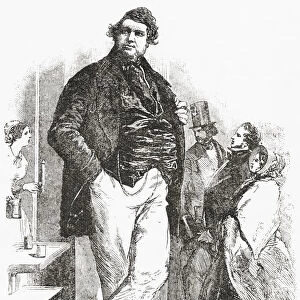 Robert Hales, Aka The Norfolk Giant, 1820 - 1863. English Giant. From The Strand Magazine Published 1894