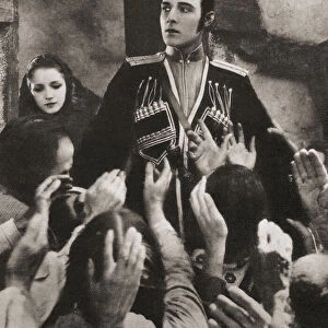 Rodolfo Alfonso Raffaello Pierre Filibert Guglielmi di Valentina d Antonguella, 1895 - 1926, aka Rudolph Valentino. Italian actor. From The Pageant of the Century, published 1934