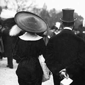 Couple at Ascot Race Course, June 1912