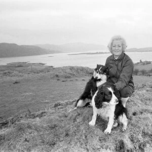 Frances Shand Kydd, mother of Princess Diana, Princess of Wales, pictured in Oban