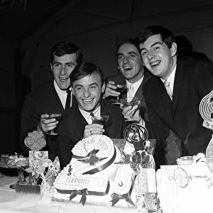 Gerry Marsden celebrates his 21st birthday 1963 with his family at a hall in Allerton