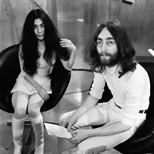 John Lennon and Yoko Ono appear on Thames Televisions Today