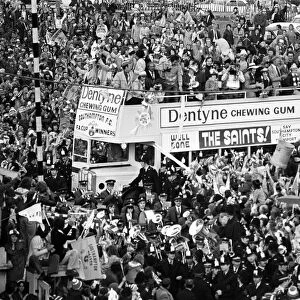 Open Top Parade in Southampton after FA Cup Final Win, Southampton 1-0 Manchester United