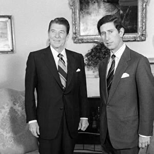 Prince Charles visits United States President, Ronald Reagan. May 1981