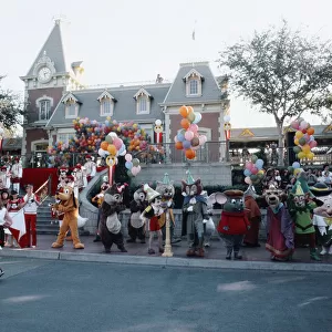 Scenes at the Disneyland theme park in Anaheim, California