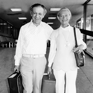 Sidney James comedy actor and wife Valerie 1974