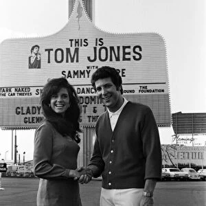Tom Jones on his American tour, opened at the Flamingo Hotel, Las Vegas