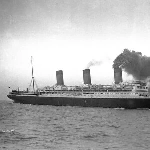 White Star Line ship RMS Majestic at Southampton 11th April 1922