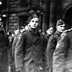 World War Two - Home Guard stand down parade in Glasgow December 1944