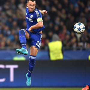 John Terry Leads Chelsea in UEFA Champions League Showdown against Dynamo Kiev at Olympic Stadium (October 2015)