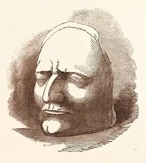 POSTHUMOUS MASK OF SIR ISaC NEWTON, 25 December 1642 - 20 March 1726, was an English physicist