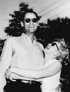 American writer Arthur Miller and actress Marilyn Monroe