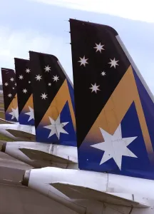 <b class=qtipBold><figcaption>AUSTRALIA-AVIATION-ANSETT-4</figcaption></b><br>Ansett planes sits idle at Sydney Airport, 04 October 2001. Singapore Airlines said Thursday it has entered negotiations with the administrator of failed Australian carrier Ansett about a possible role in resurrecting the airline. AFP PHOTO/Greg WOOD / AFP PHOTO / GREG WOOD<br><em>© Copyright Agence France-Presse (AFP) - All Rights Reserved</em> AUSTRALIA-AVIATION-ANSETT-4