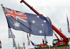 Saeed Khan Prints: Australia-Britain-Nzealand-Republic-Flag