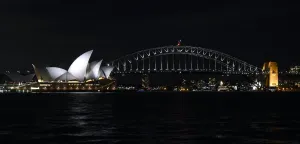 Eiffel Tower Prints: Australia-Environment-Climate-Warming-Energy-Earth Hour-Bridge-Sydney