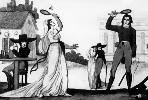 Badminton Players 1800