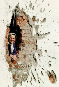 Offbeat Quirky Images Prints: BOSNIA-ELDERLY WOMAN
