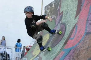 Skate Prints: A boy skates during a skateboard festival on the Kennedy Centers Front Plaza